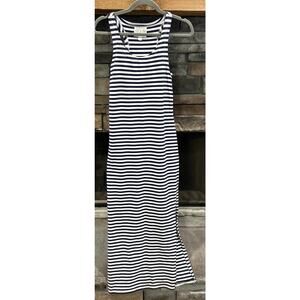 Women’s SAIL TO SABLE Blue/Whte Striped Maxi Racer back Dress Size XS *B4